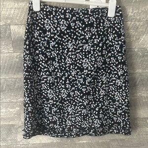 The Limited Stylish Black and White Polka Dot Skirt